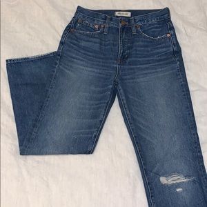 Madewell classic straight jeans